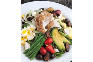 This image portrays Nicoise Salad, California Style by California Diving News.