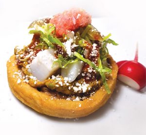 This image portrays South-of-the-Border Scallop Sopes by California Diving News.
